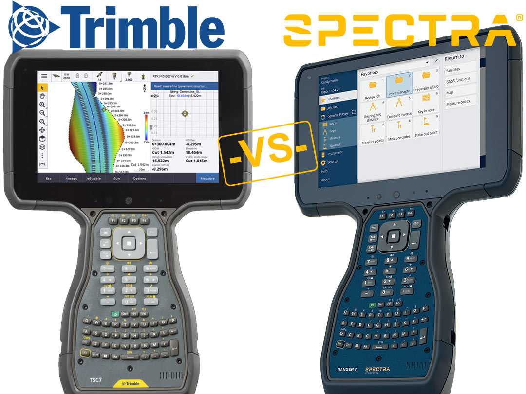 Trimble TSC7 v2 vs Ranger 7 v2 Survey Controllers Comparison