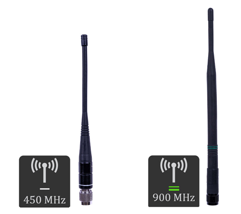 Included antennas, EM940 kit includes both 900 and 450 MHz radio antennas, TNC RP