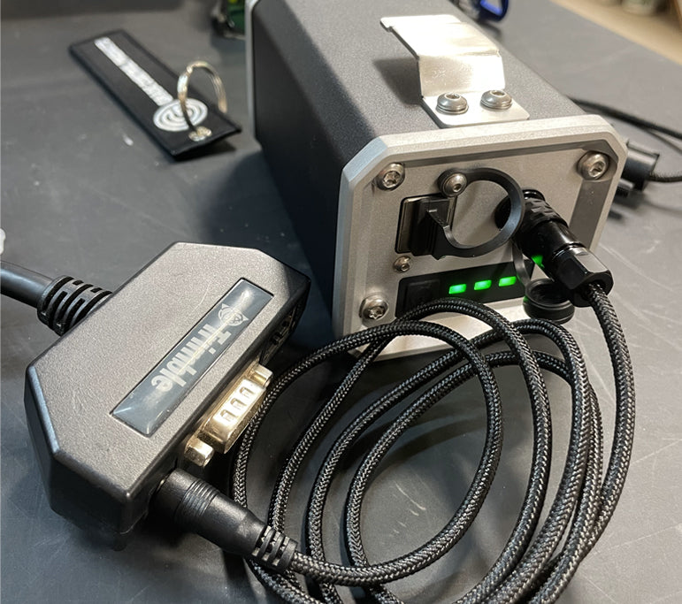 Grade Control Products GX Power Bank with cable - connected to Trimble adapter 57168 &quot;dog bone&quot; adapter - NOT INCLUDED