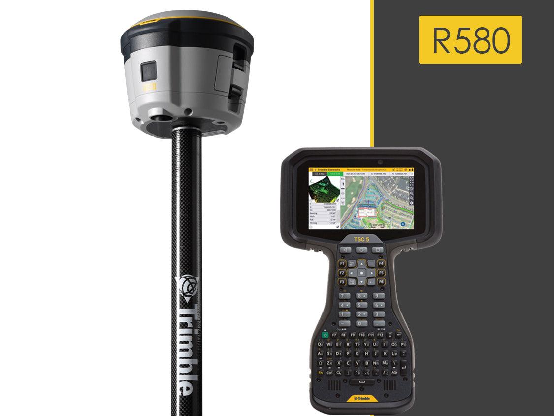 Trimble R580 Surveying Rover Package with TSC5 - Centimeter RTX ...