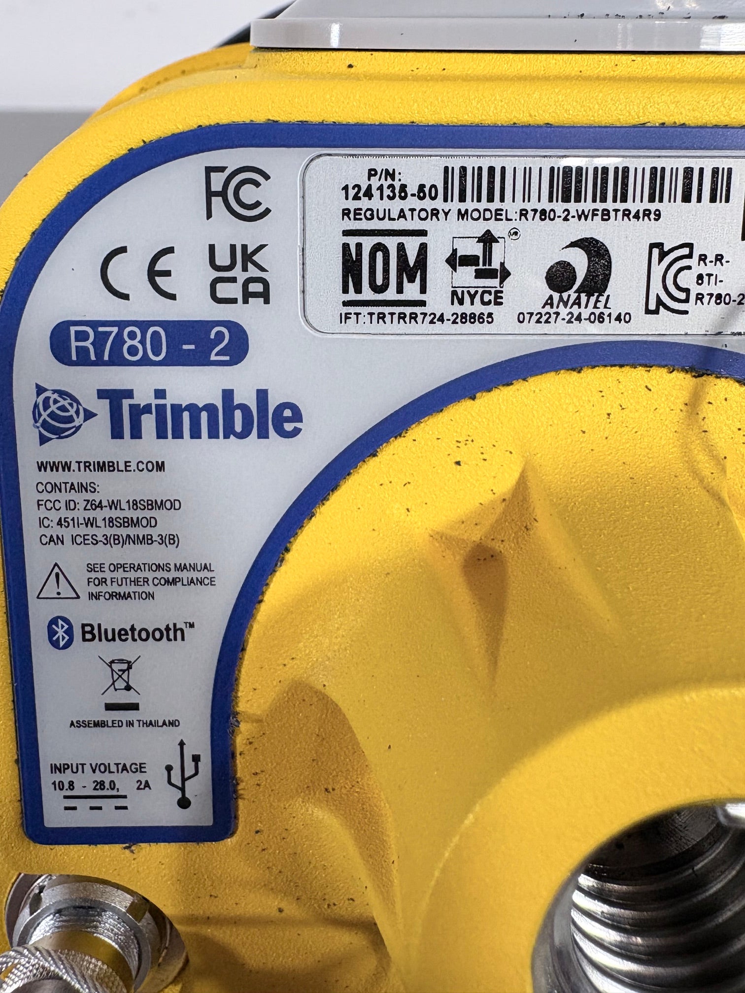Trimble R780 GNSS Receiver, 450/900 Radio for Construction Survey
