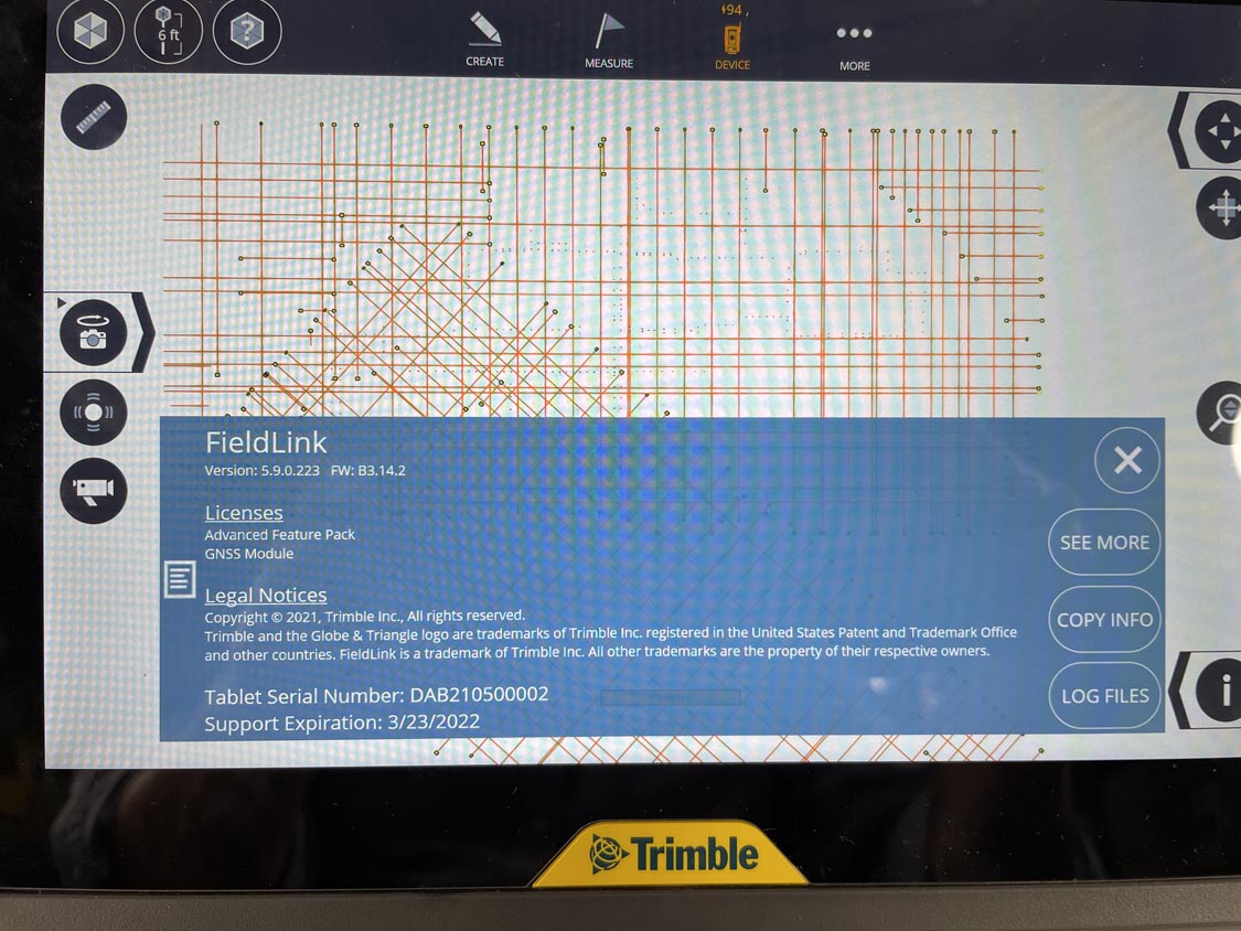 FieldLink ver 5.9 installed on T100