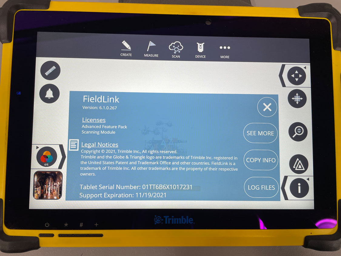 Field Link software running on Trimble T10