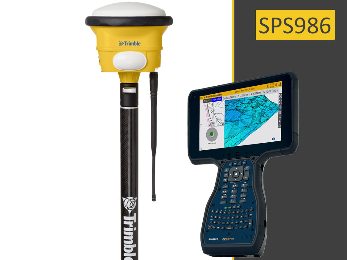 Trimble SPS986 GNSS Rover Package w/ RG7 for Construction Survey, 900M ...