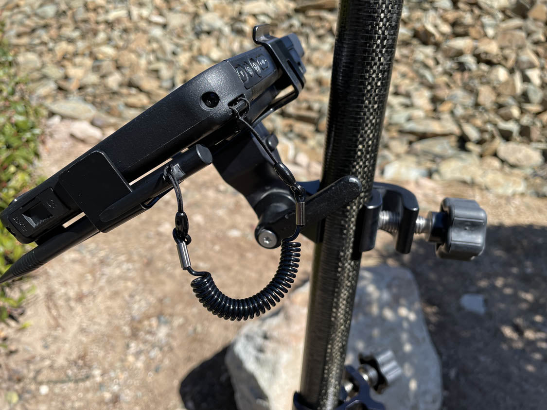 Cradle &amp; Survey Pole Bracket Kit for Panasonic FZ-M1 Toughpad, NEW | 5200-32