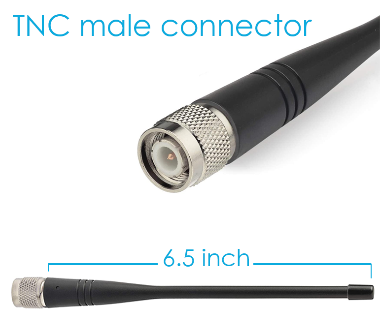 Trimble R8 rubber duck radio antenna, UHF with TNC male connector