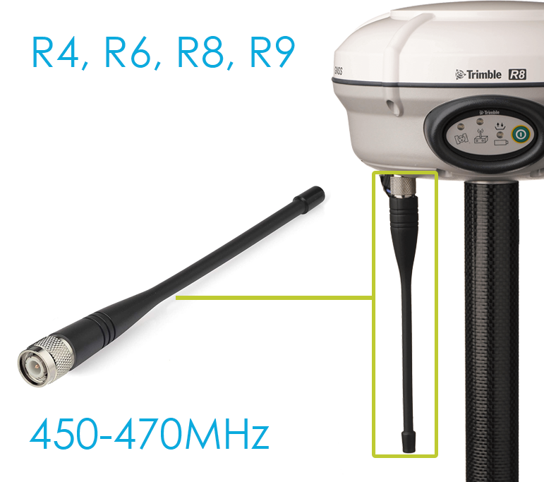 Radio antenna for Trimble R8 GPS receivers, 450-470 MHz