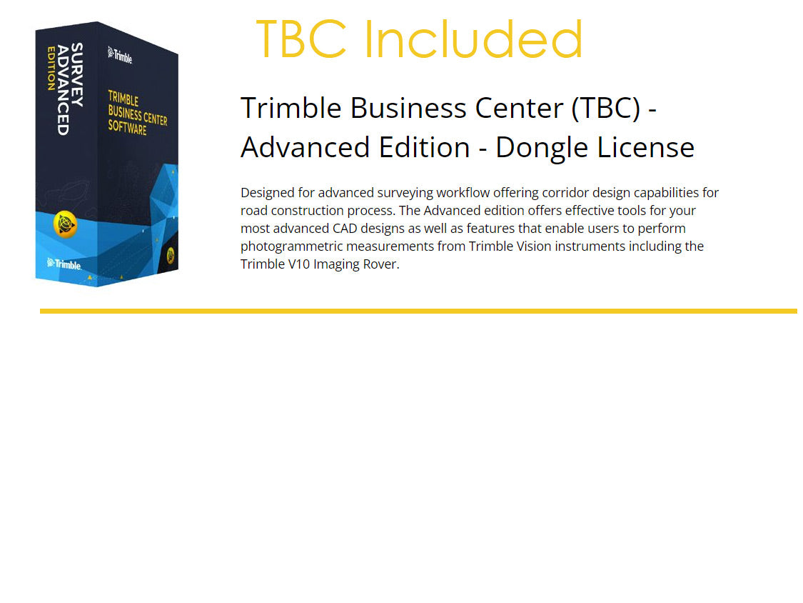 Trimble Business Center - Survey Advanced - (ver 5.52) 63610-00 | SW-TBC-001